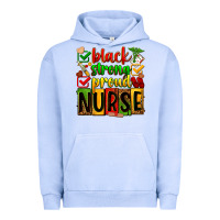 Pigment Grape Ice black strong proud nurse Urban Hoodie - Zillion Design Studio
