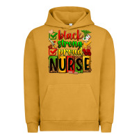 Pigment Peanut Butter black strong proud nurse Urban Hoodie - Zillion Design Studio