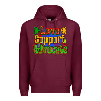 Burgundy love support advocate Premium Hoodie - Zillion Design Studio