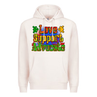 Pale Pink love support advocate Premium Hoodie - Zillion Design Studio