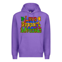 Purple love support advocate Premium Hoodie - Zillion Design Studio