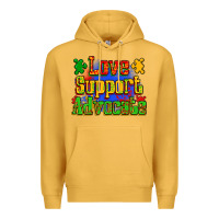 Mustard love support advocate Premium Hoodie - Zillion Design Studio