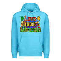 Ocean Blue love support advocate Premium Hoodie - Zillion Design Studio
