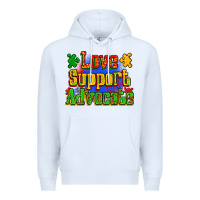 White love support advocate Premium Hoodie - Zillion Design Studio