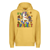 Antique Gold it's ok to be different Premium Hoodie - Zillion Design Studio