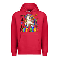 Cardinal it's ok to be different Premium Hoodie - Zillion Design Studio