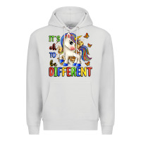 Dove Grey it's ok to be different Premium Hoodie - Zillion Design Studio