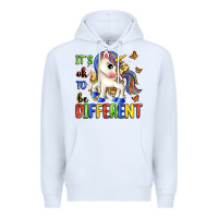 White it's ok to be different Premium Hoodie - Zillion Design Studio