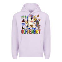 Lilac it's ok to be different Premium Hoodie - Zillion Design Studio