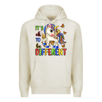 Oatmeal Heather it's ok to be different Premium Hoodie - Zillion Design Studio