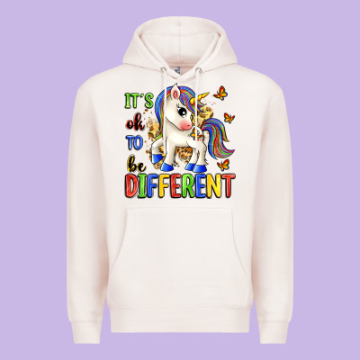It's Ok To Be Different Premium Hoodie Designed By Zillion Design Studio