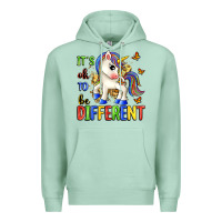 Seafoam it's ok to be different Premium Hoodie - Zillion Design Studio