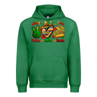 Emerald peace love tacos Urban Hoodie - Zillion Design Studio