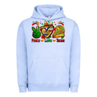 Pigment Grape Ice peace love tacos Urban Hoodie - Zillion Design Studio