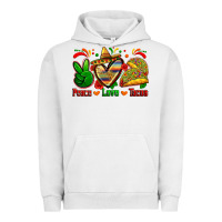 Pigment Lunar Rock peace love tacos Urban Hoodie - Zillion Design Studio