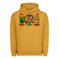 Pigment Peanut Butter peace love tacos Urban Hoodie - Zillion Design Studio