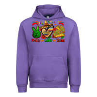 Tulip peace love tacos Urban Hoodie - Zillion Design Studio