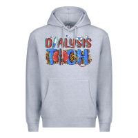 Heather Grey dialysis tech Premium Hoodie - texasbilliewilder