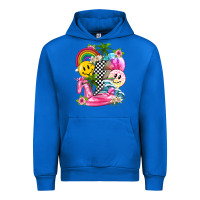 Cobalt summer smile face and beach vibes with rainbow tbw Urban Hoodie - texasbilliewilder