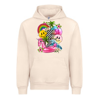Sandshell summer smile face and beach vibes with rainbow tbw Urban Hoodie - texasbilliewilder