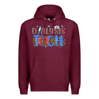 Burgundy dialysis tech Premium Hoodie - texasbilliewilder
