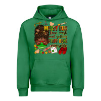 Emerald messy bun face mask & getting stuff done  #nurselife Urban Hoodie - Zillion Design Studio