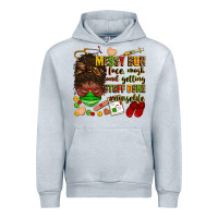 Heather Grey messy bun face mask & getting stuff done  #nurselife Urban Hoodie - Zillion Design Studio