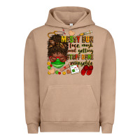 Pigment Burro messy bun face mask & getting stuff done  #nurselife Urban Hoodie - Zillion Design Studio