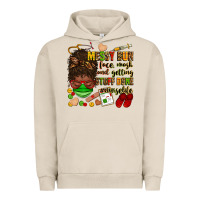 Pigment French Oak messy bun face mask & getting stuff done  #nurselife Urban Hoodie - Zillion Design Studio