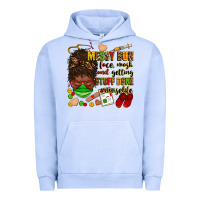 Pigment Grape Ice messy bun face mask & getting stuff done  #nurselife Urban Hoodie - Zillion Design Studio