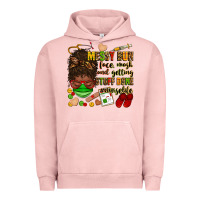 Pigment Salmon messy bun face mask & getting stuff done  #nurselife Urban Hoodie - Zillion Design Studio