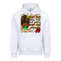 White messy bun face mask & getting stuff done  #nurselife Urban Hoodie - Zillion Design Studio