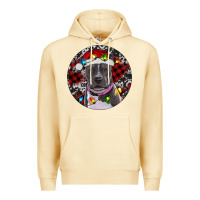 Pina Colada pitbull and buffalo plaid Premium Hoodie - RanaPortraitStore