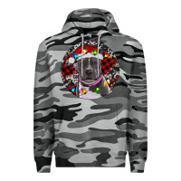 Slate Camo pitbull and buffalo plaid Premium Hoodie - RanaPortraitStore
