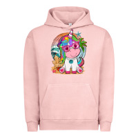 Pigment Salmon summer unicorn tbw Urban Hoodie - texasbilliewilder