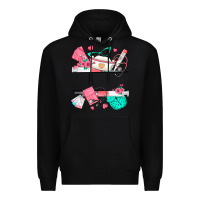 Black custom name nurse Premium Hoodie - texasbilliewilder