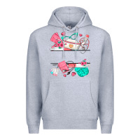 Heather Grey custom name nurse Premium Hoodie - texasbilliewilder