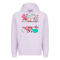 Lilac custom name nurse Premium Hoodie - texasbilliewilder
