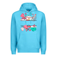 Ocean Blue custom name nurse Premium Hoodie - texasbilliewilder