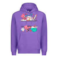 Purple custom name nurse Premium Hoodie - texasbilliewilder