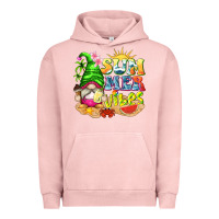 Pigment Salmon summer vibes gnome tbw Urban Hoodie - texasbilliewilder