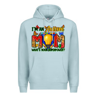 Blue Mist i'm an autism mom what's your superpower Premium Hoodie - Zillion Design Studio
