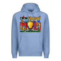 Colony Blue i'm an autism mom what's your superpower Premium Hoodie - Zillion Design Studio