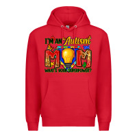 Red i'm an autism mom what's your superpower Premium Hoodie - Zillion Design Studio