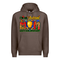 Coffee i'm an autism mom what's your superpower Premium Hoodie - Zillion Design Studio