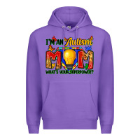 Purple i'm an autism mom what's your superpower Premium Hoodie - Zillion Design Studio