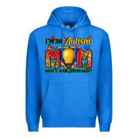 True Royal i'm an autism mom what's your superpower Premium Hoodie - Zillion Design Studio