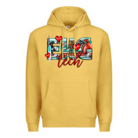 Antique Gold ekg tech Premium Hoodie - texasbilliewilder