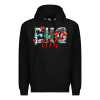 Black ekg tech Premium Hoodie - texasbilliewilder
