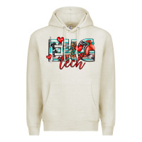 Oatmeal Heather ekg tech Premium Hoodie - texasbilliewilder